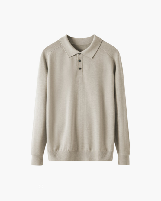 Polo shirt men long sleeve