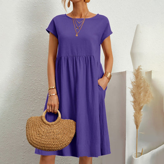 Anna | Bequem Midikleid in A-Linie für Frauen