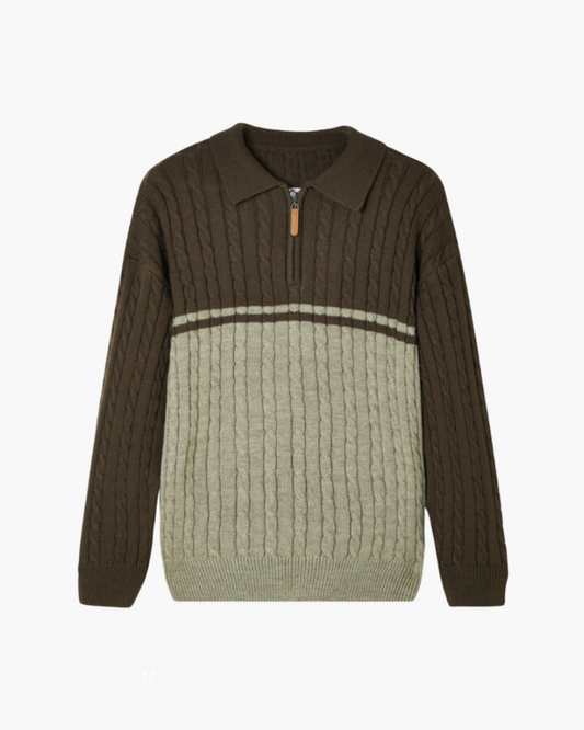 Half-Zip Pullover Men from Premium Wool