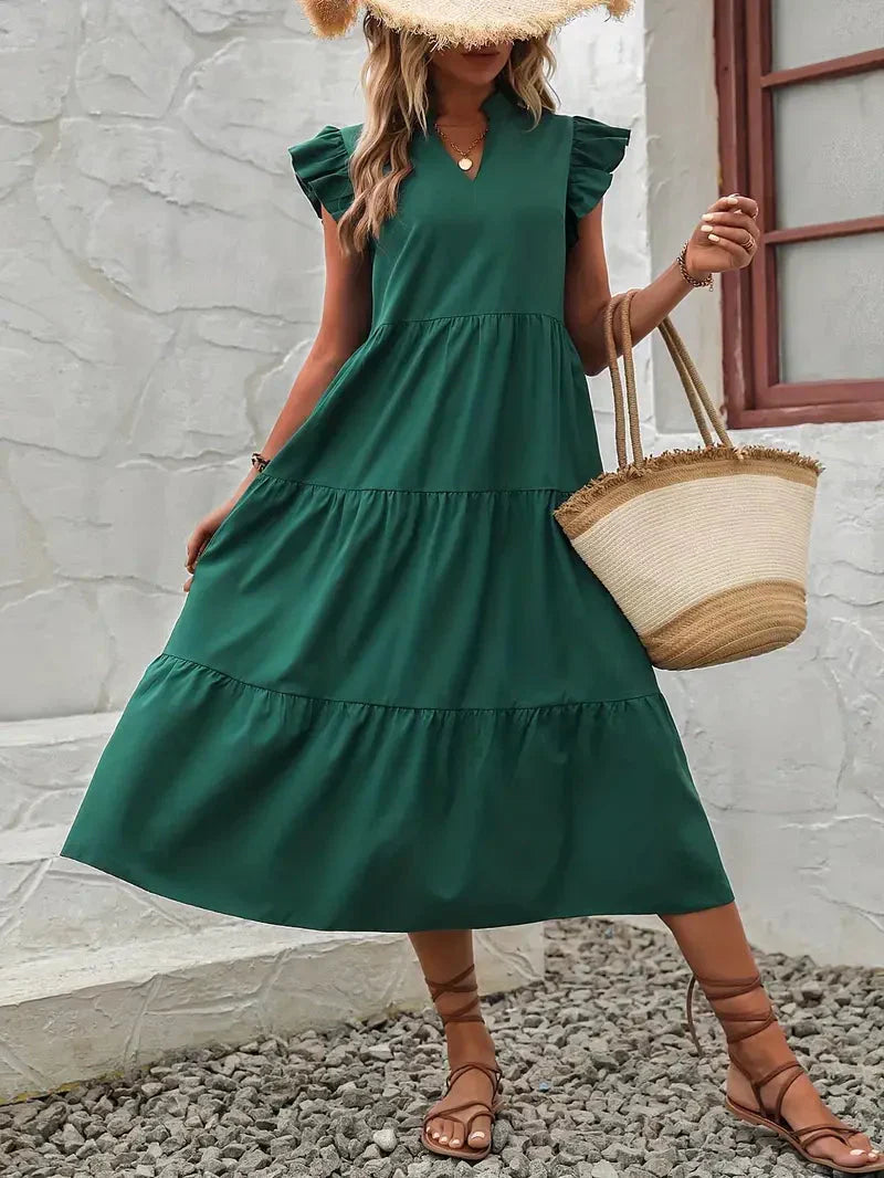 Eva | Elegantes Rüschenkleid für Damen