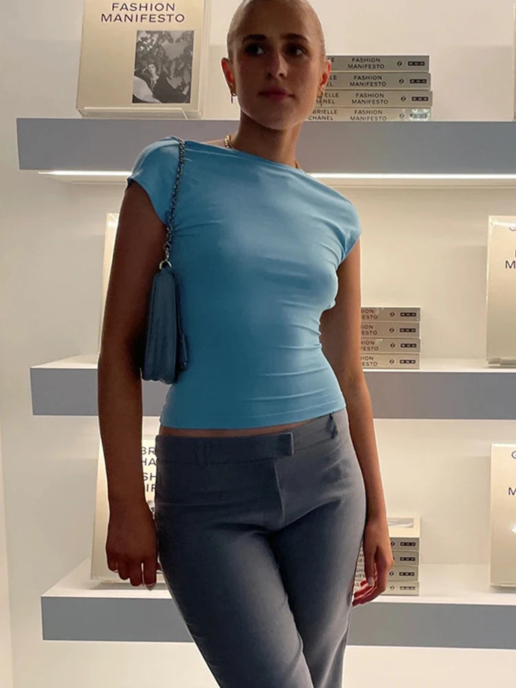 Back Cutout T-Shirt Women