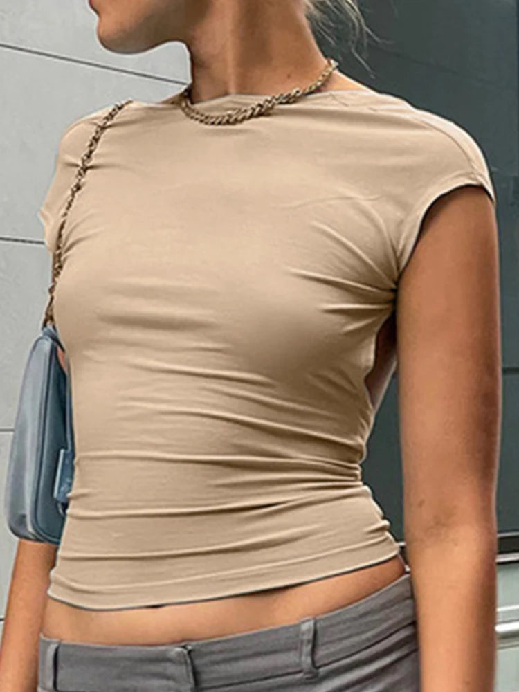 Back Cutout T-Shirt Women