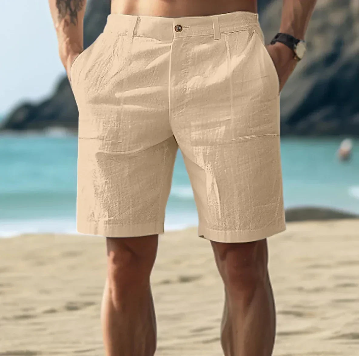 Variant image for Max | Bequeme Leinenshorts für Männer, Atmungsaktiv und Modern-7