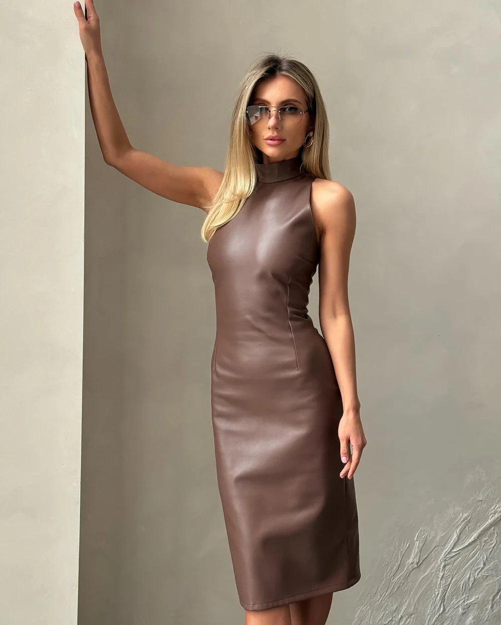 Aleta | Stylisches Lederkleid für Frauen