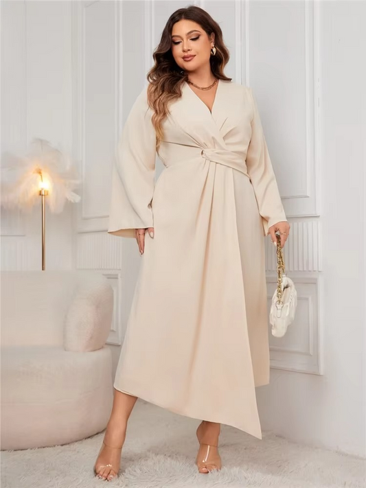 Carlotta | Elegantes Wickelkleid mit Taillenraffung für Frauen