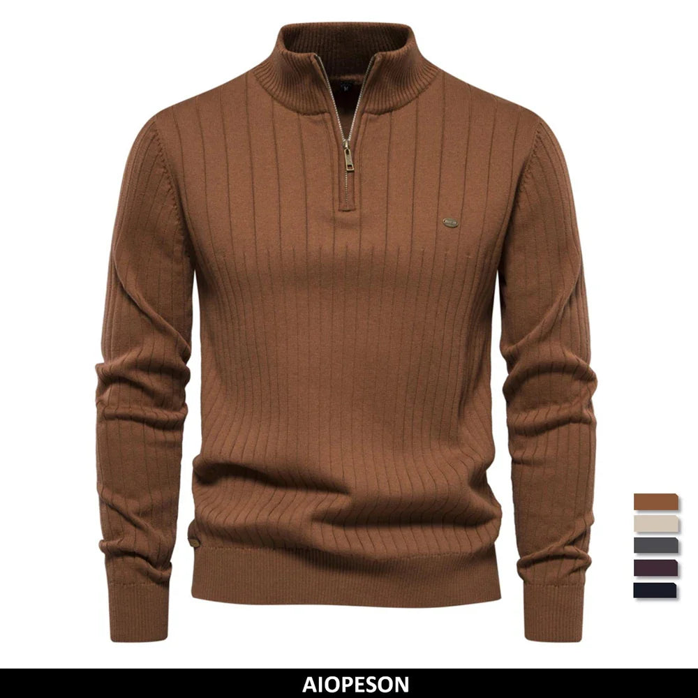 Aiopeson | Neuer Herbstpullover mit Reißverschluss für Männer