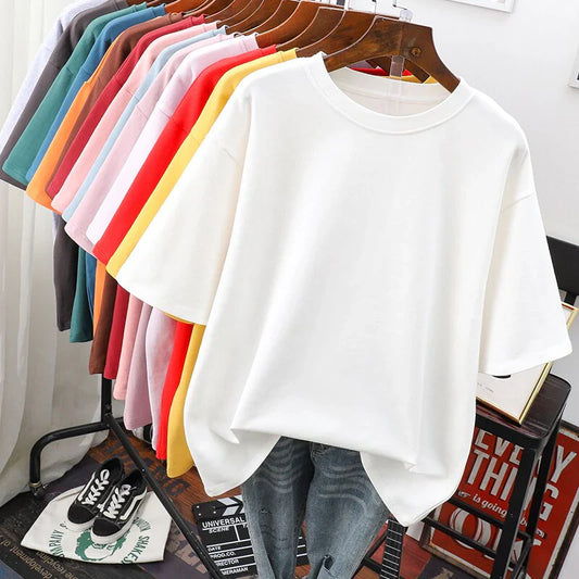 Rhoswen | Übergrößes Baumwoll-T-Shirt für Damen