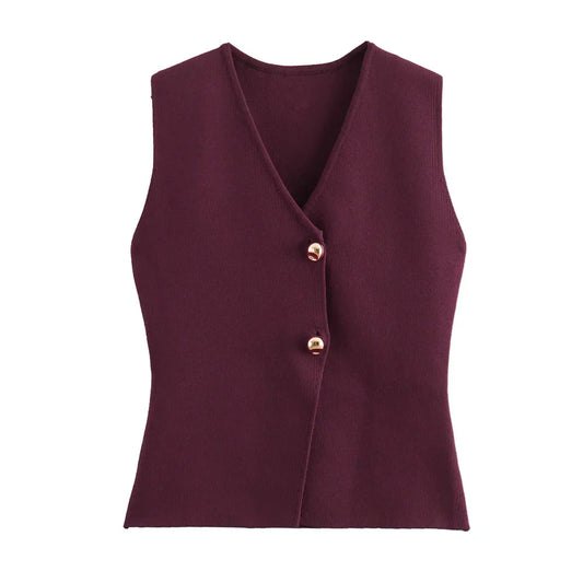 Damen Gilet Gold Größe M Polyester