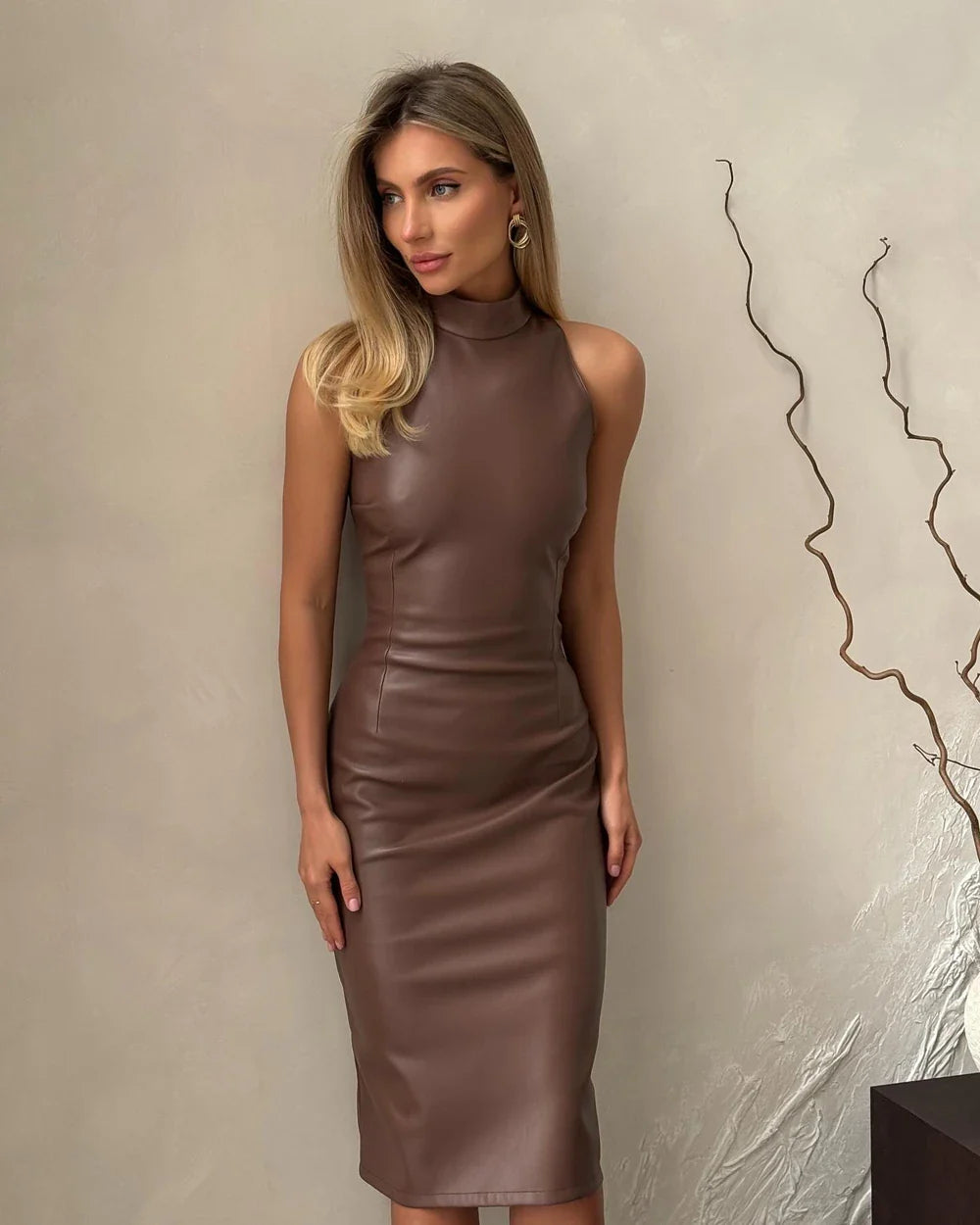 Aleta | Stylisches Lederkleid für Frauen