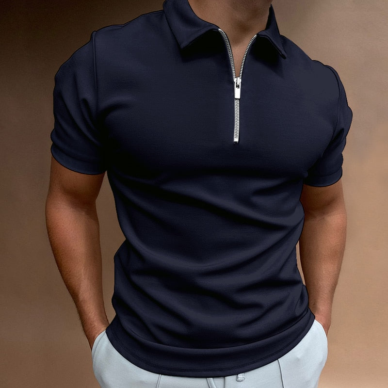 Max | Reißverschluss Poloshirt Herren - Stilvolles Polo für Jeden Anlass