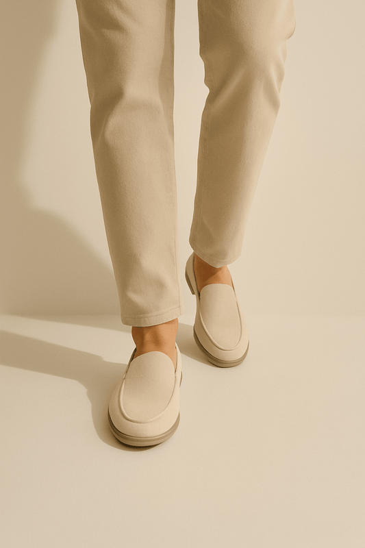Wildleder-Loafer mit flexiblem Komfort