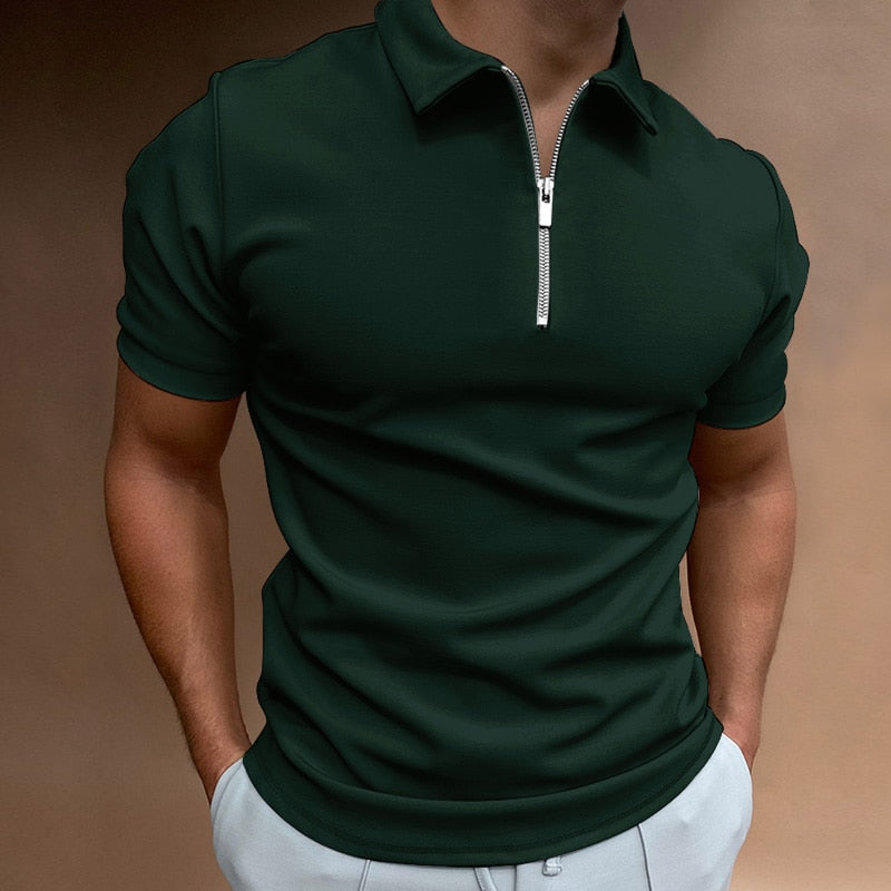 Max | Reißverschluss Poloshirt Herren - Stilvolles Polo für Jeden Anlass