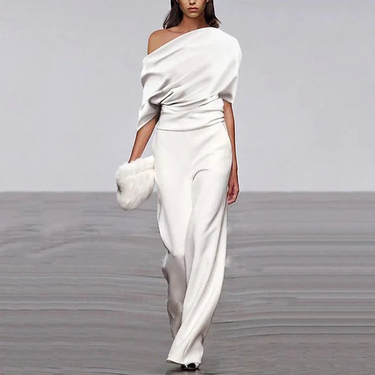 Bea | Eleganter Damen Overall mit Off-Shoulder-Ausschnitt