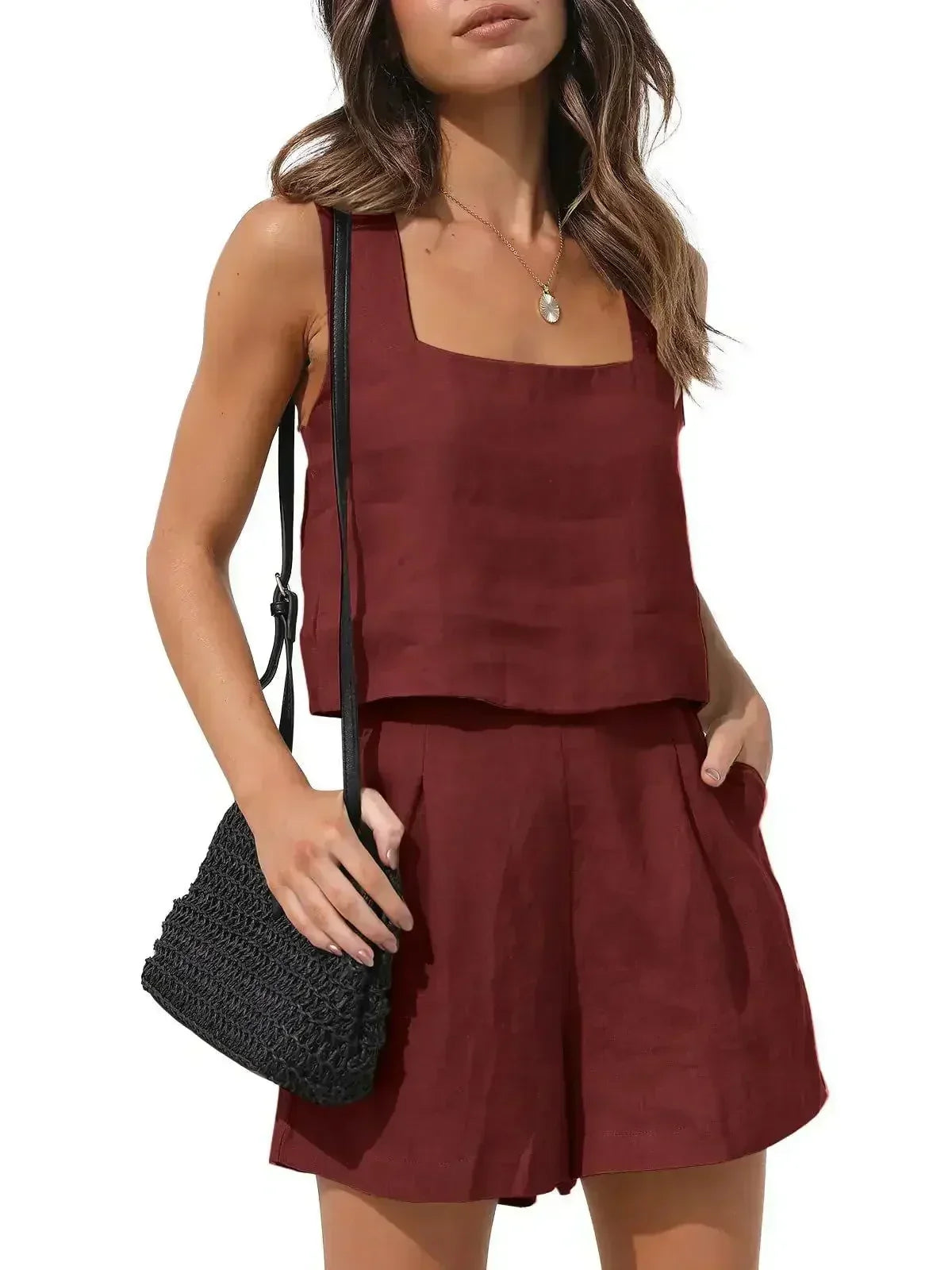 Variant image for Beatrix | Elegantes Sommer-Set für Damen aus atmungsaktivem Leinen-31