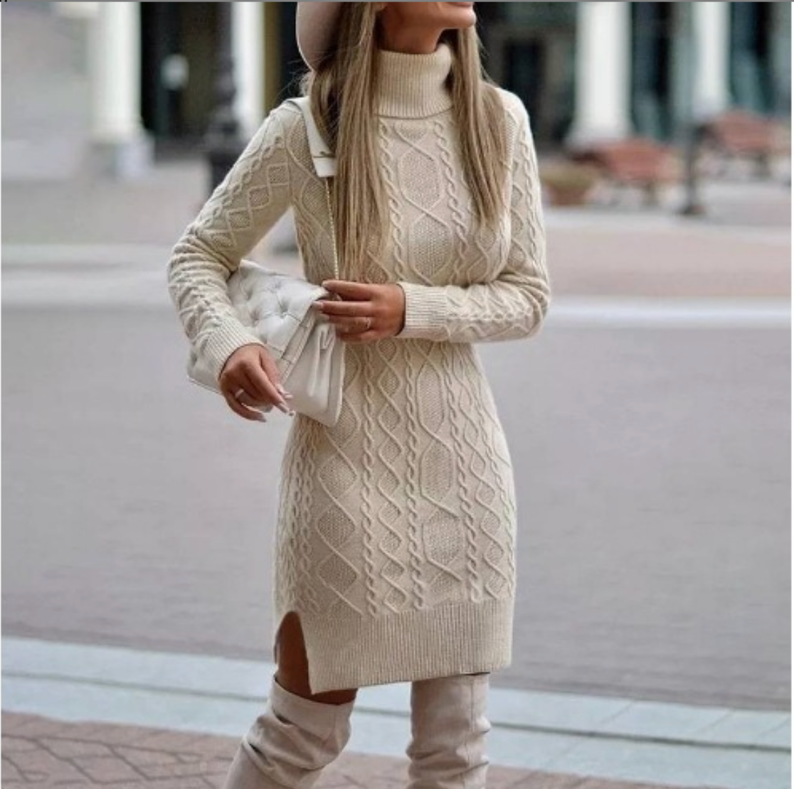 Romy | Herst Winter-Strickkleid