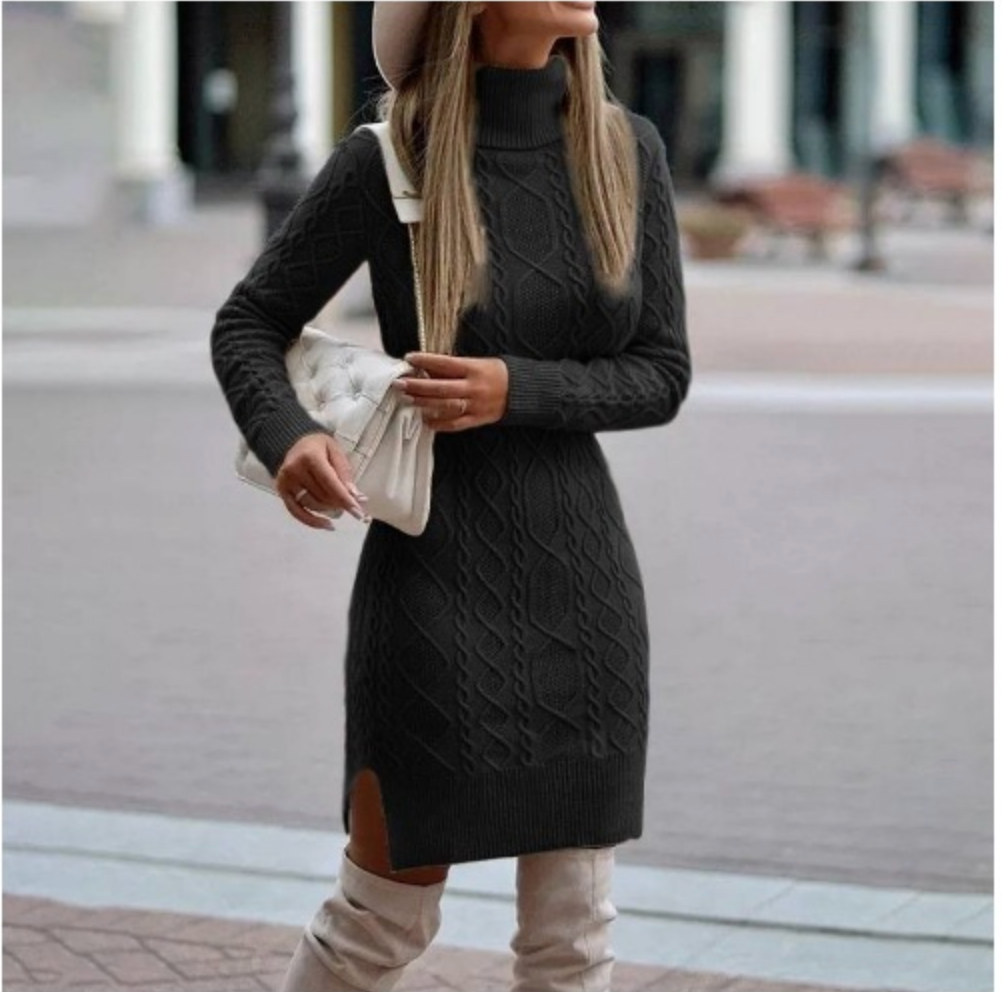 Romy | Herst Winter-Strickkleid