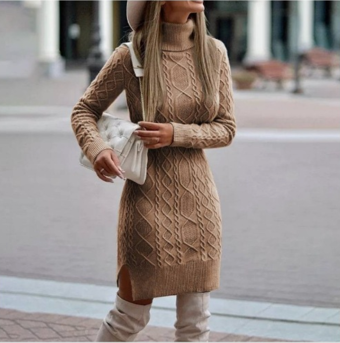 Romy | Herst Winter-Strickkleid