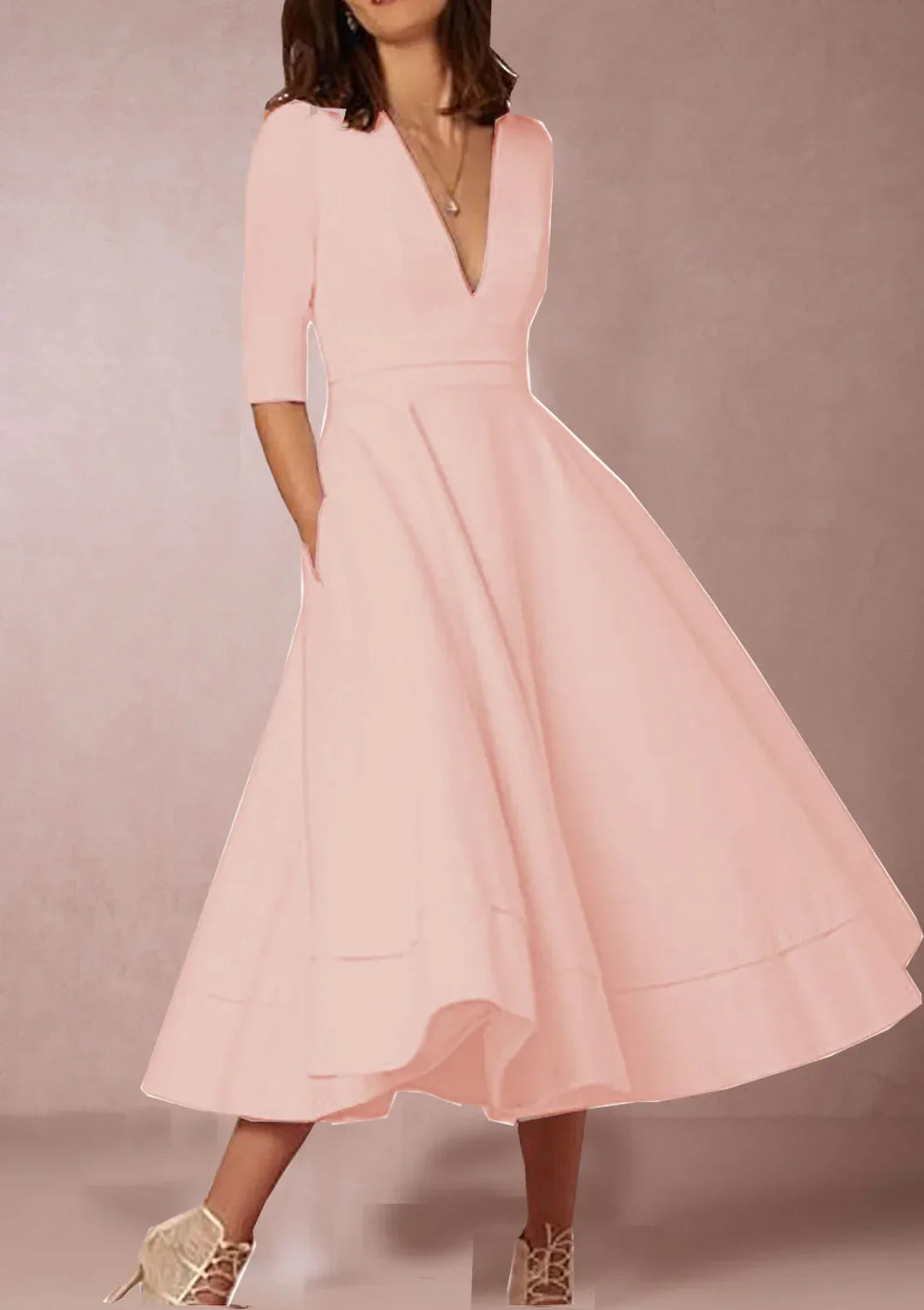 Carla | Elegant midiklänning