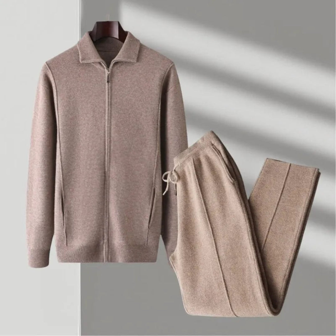 Set of merino wool with jacket and pants