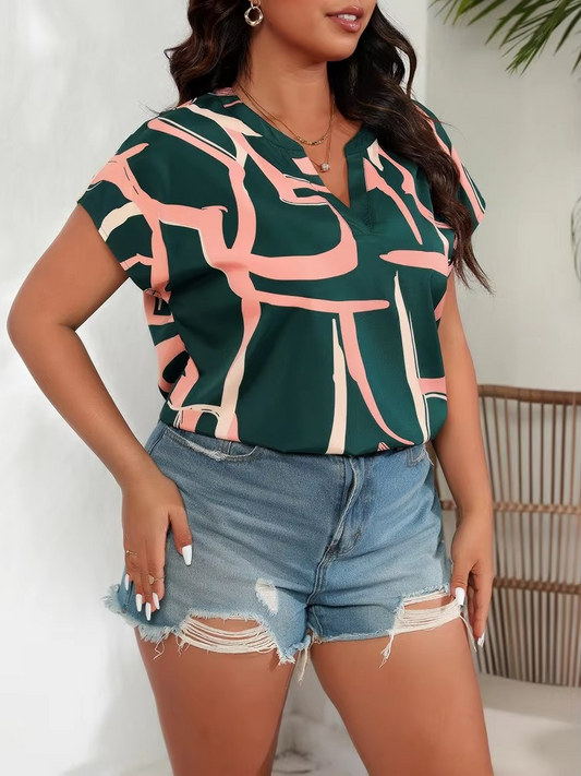 Carlotta | Stylisches Top mit Modernem Print für Damen