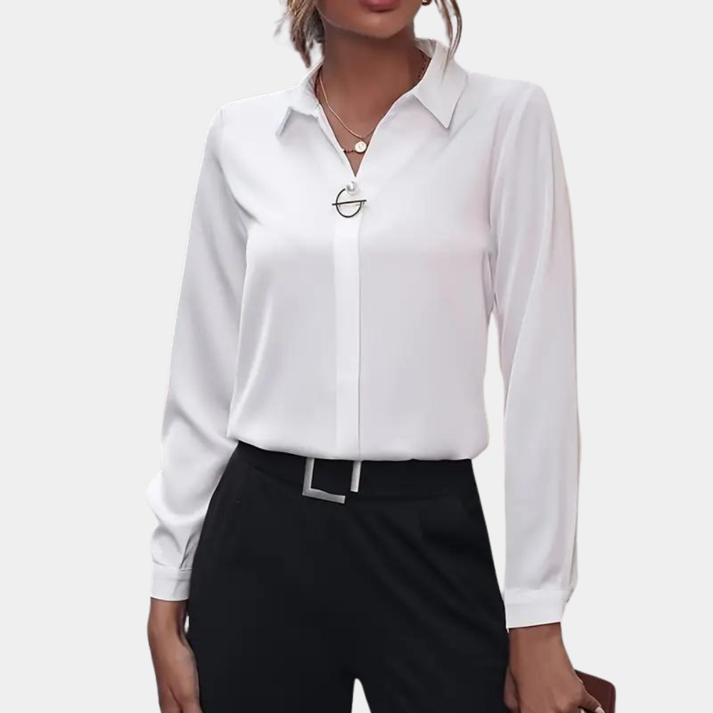 Variant image for Elegante Damen Bluse Schwarz Größe M Baumwolle-21