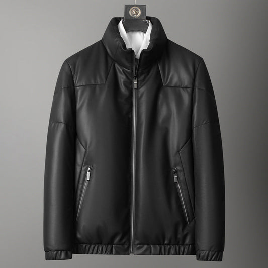 Sleek Herren Daunenjacke aus Schaffell – Stilvoller Schutz für kalte Wintertage jacke herren herrenjacke jacken herren 0