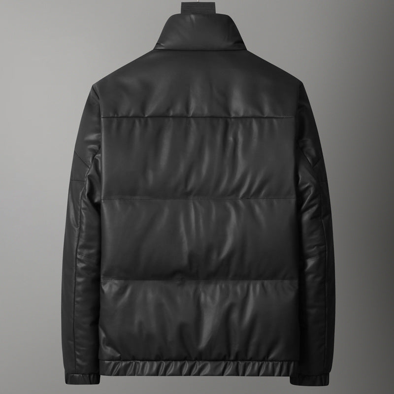 Sleek Herren Daunenjacke aus Schaffell – Stilvoller Schutz für kalte Wintertage jacke herren herrenjacke jacken herren 2