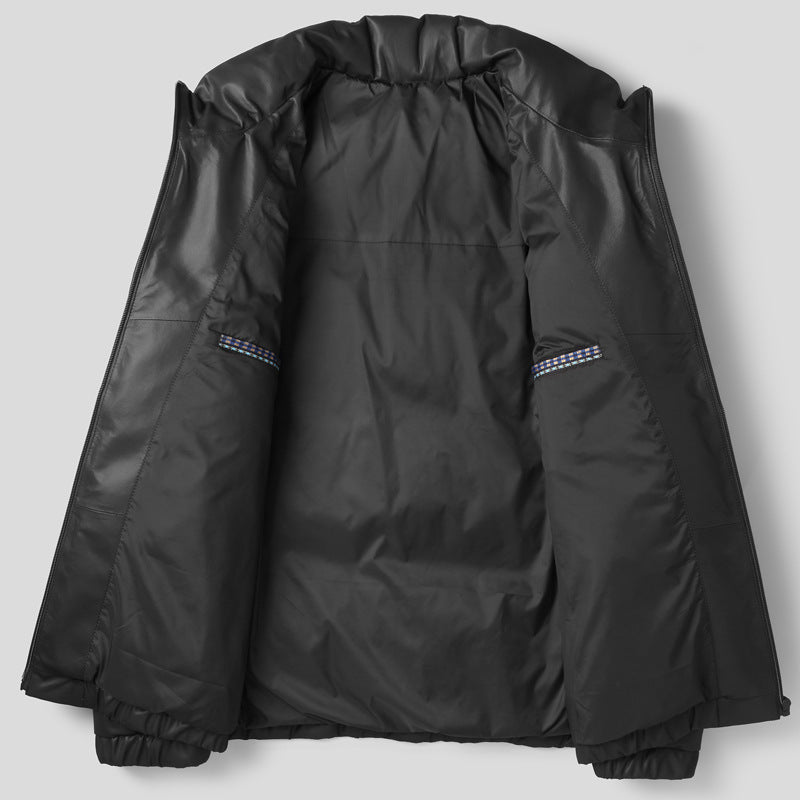 Sleek Herren Daunenjacke aus Schaffell – Stilvoller Schutz für kalte Wintertage jacke herren herrenjacke jacken herren 3