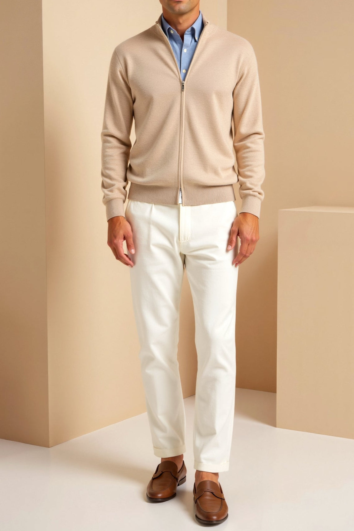 Slim-Fit Strickjacke Damen aus Strickmischung – Lange Ärmel, Vordere Öffnung, Eleganter Cardigan für Lagenlooks 7