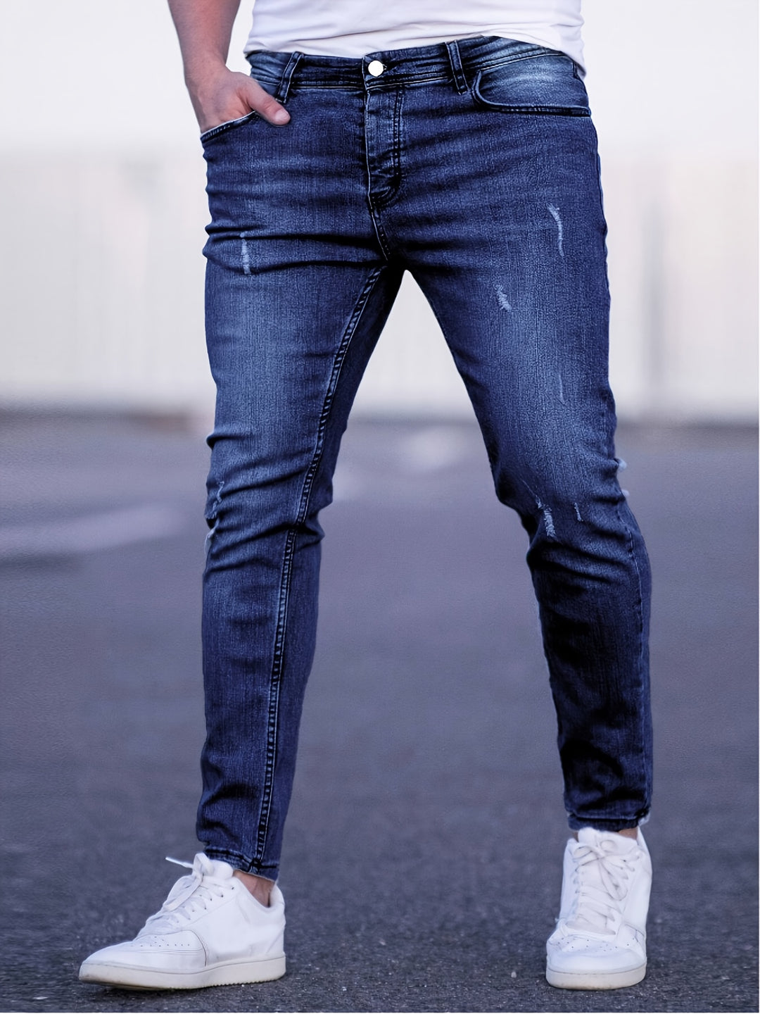 Slim Fit Men's Jeans with Medium Stretch and Comfort