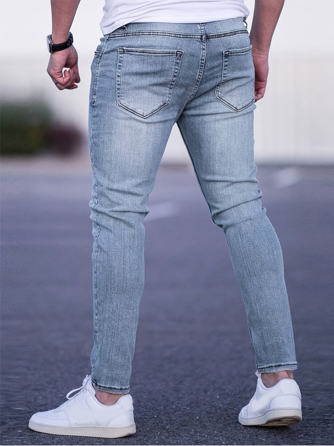 Slim Fit Men's Jeans with Medium Stretch and Comfort