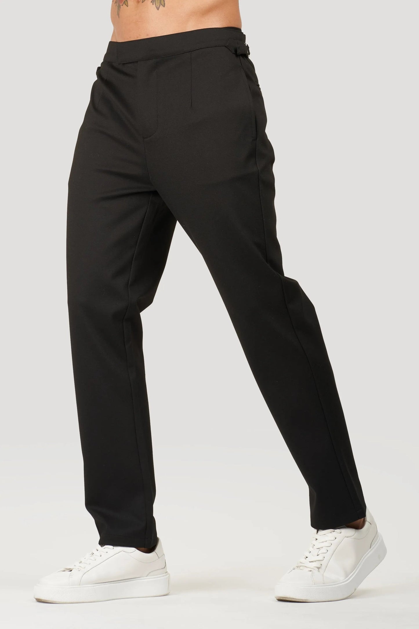 Black Slim Fit Pants for Winter