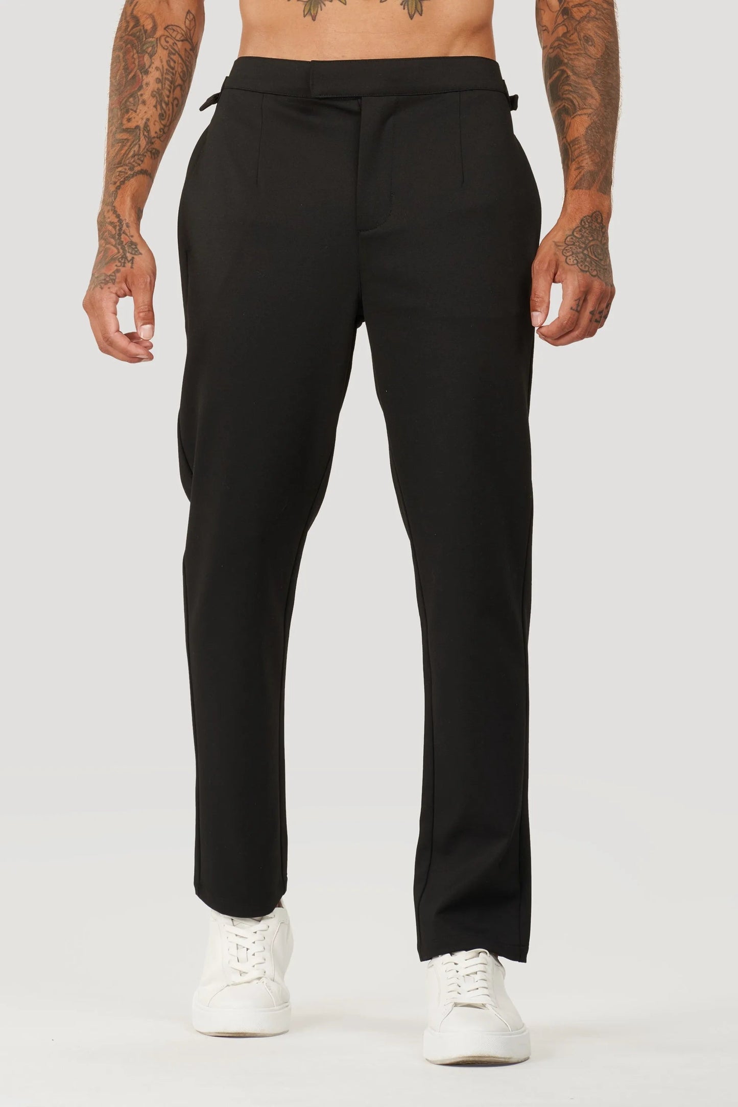 Black Slim Fit Pants for Winter