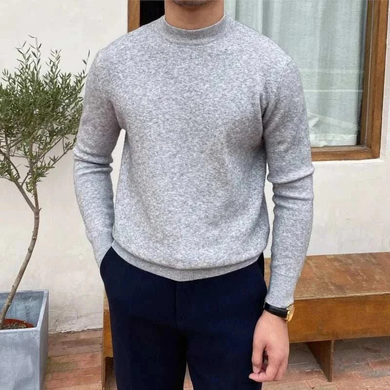 Slim Fit Strickpullover mit Atmungsaktiver Passform – Weiche Strickmischung 0