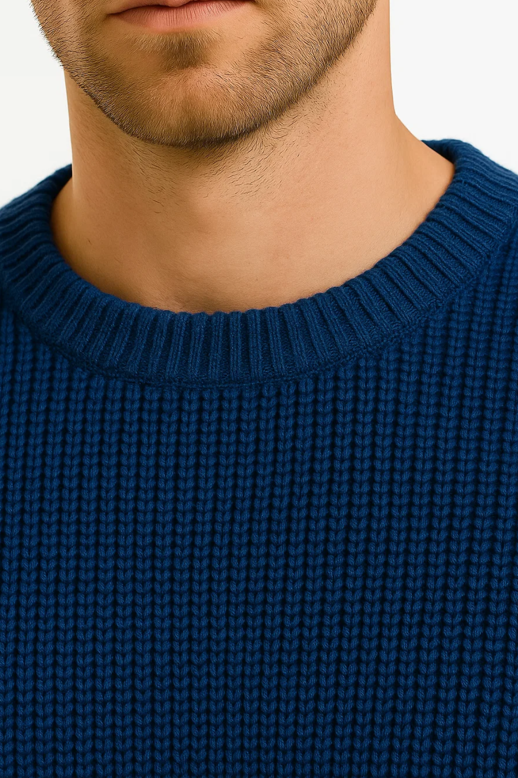 Smart men's knitted sweater