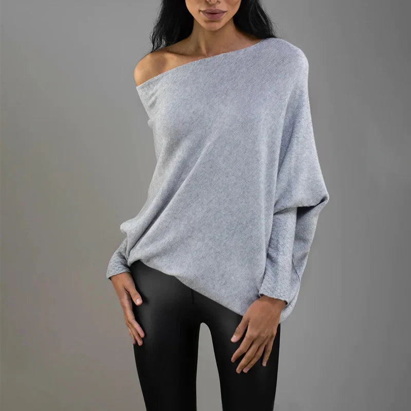 Sophie Damen Pullover – Offener Halsausschnitt für Eleganz und Komfort im Alltag warme Pullover Damen Damenpullover Damen Pullover Baumwolle 1