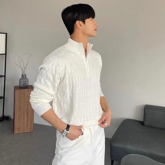 Sophie Damen Zopfpullover – Halber Reißverschluss, Bequem und Stilvoll, 100% Baumwolle, Warmer Pullover Damen, Damen Pullover Baumwolle 7