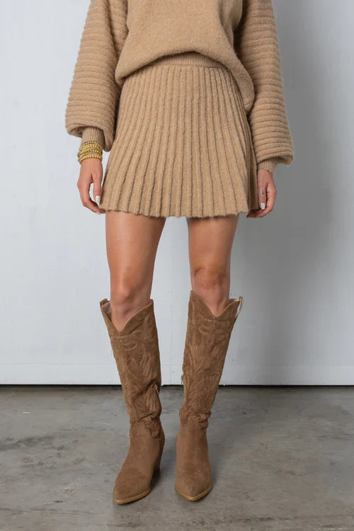 Variant image for Damen Strick-Set Beige Größe M Baumwolle-49
