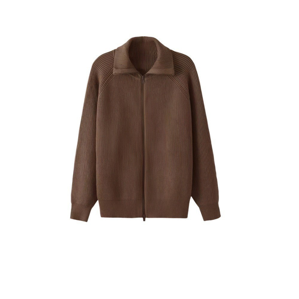 Men's cardigan with zipper