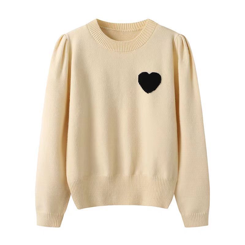 Strickpullover Damen mit Herzdetails