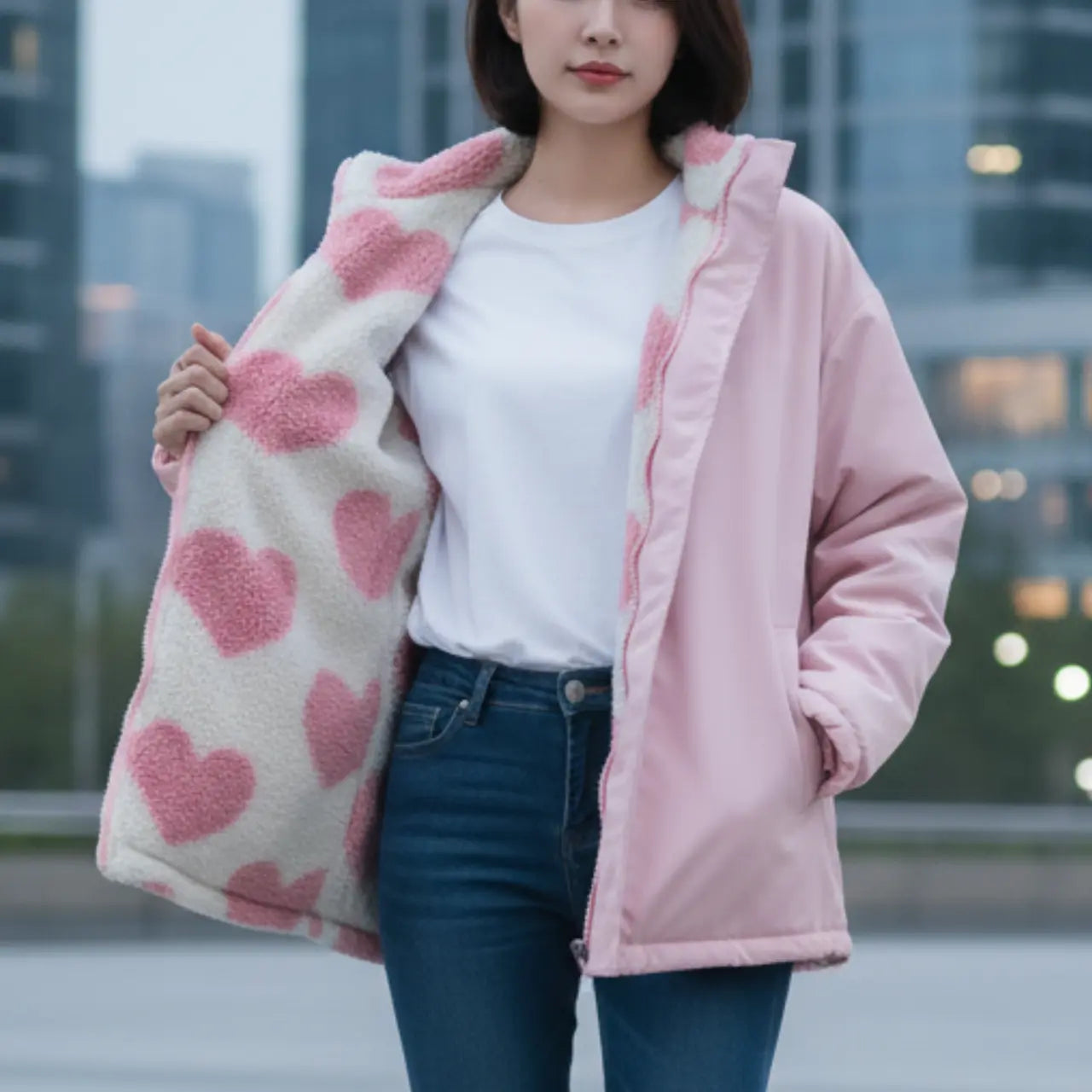 Stylische Damen-Winterjacke mit Reißverschluss – Bequeme Passform, Hervorragende Wärmedämmung, Verschiedene Farben, Größen S-XL 2