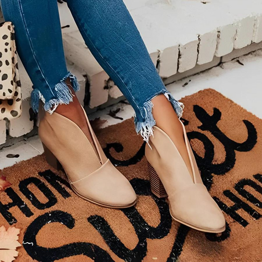 Stylish ankle boots women black with pointed toe area – Comfortable booties for every occasion