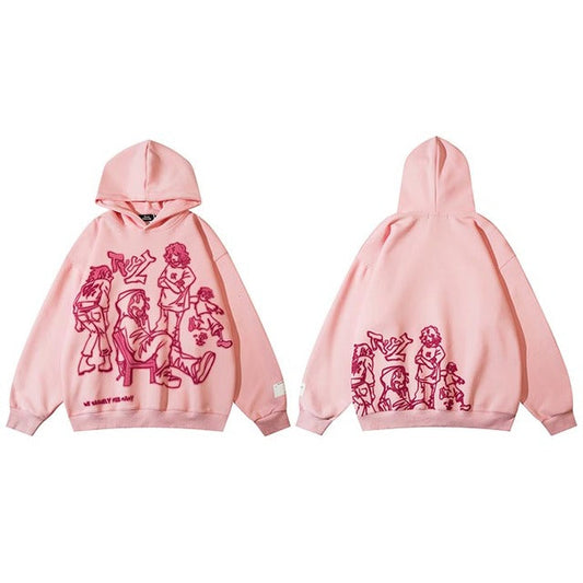 Stylischer Kapuzenpullover mit Print