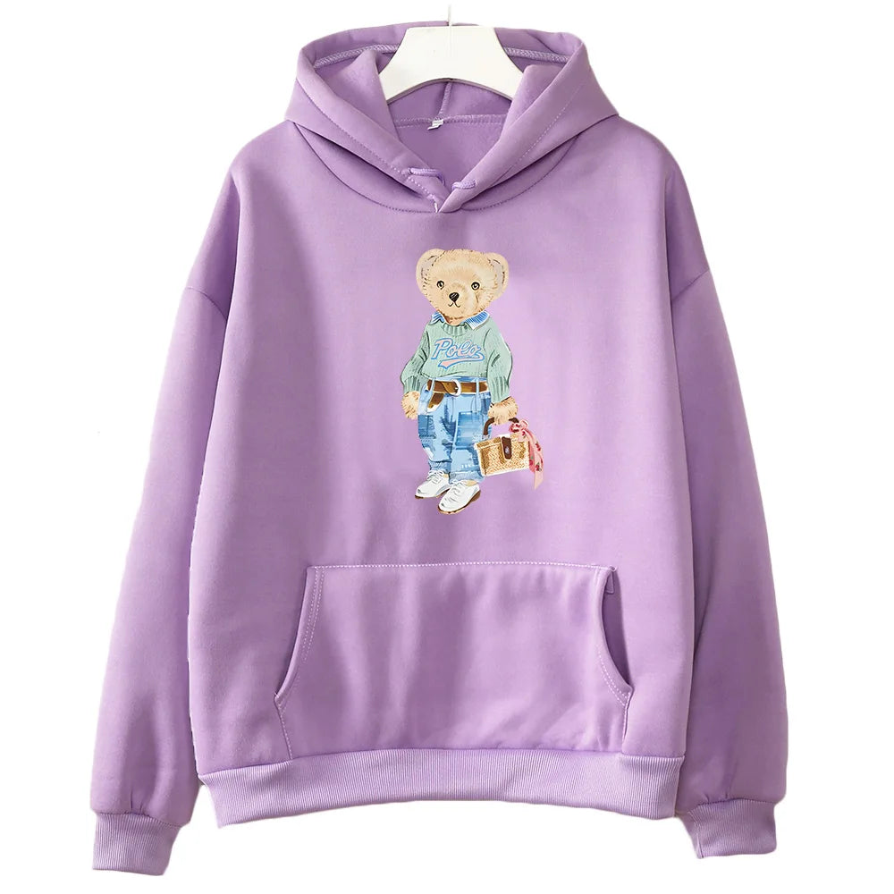 Süße Bärenmuster Sweatshirt für Damen