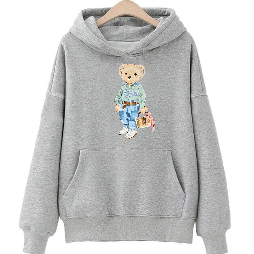 Süße Bärenmuster Sweatshirt für Damen
