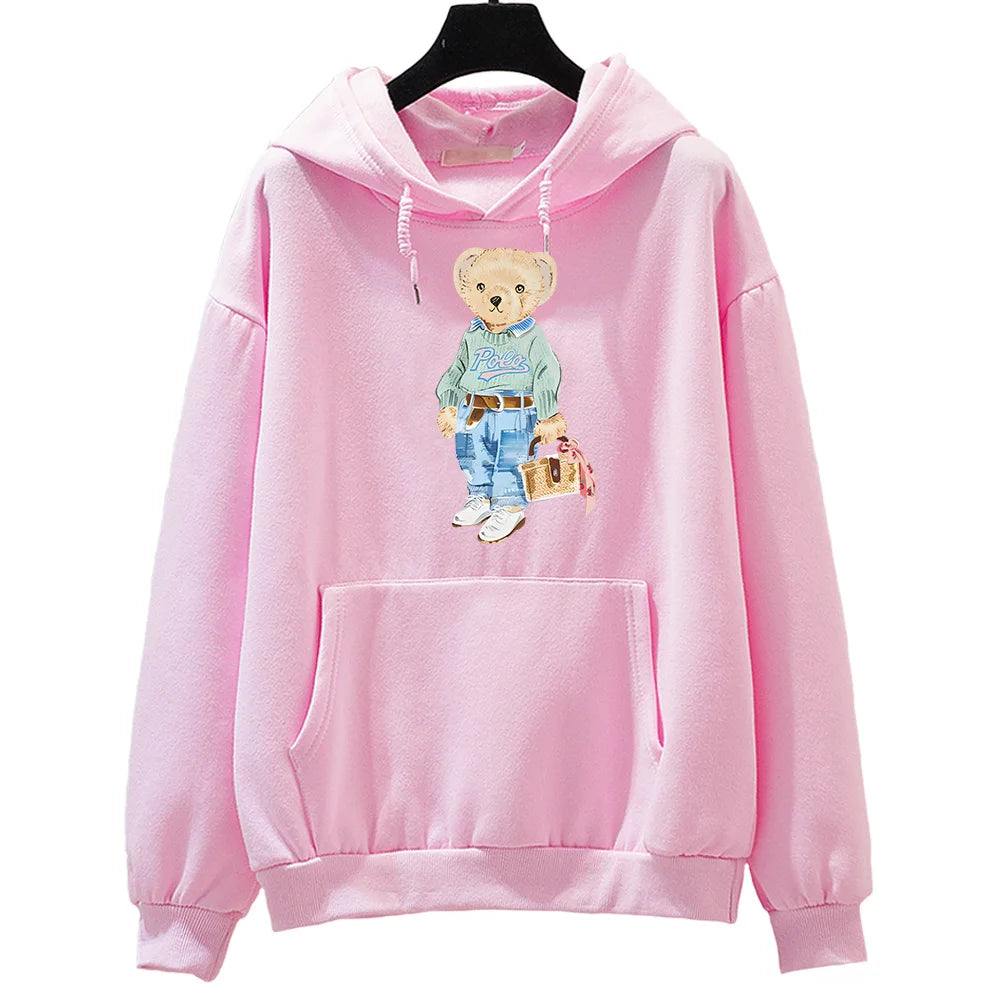 Süße Bärenmuster Sweatshirt für Damen