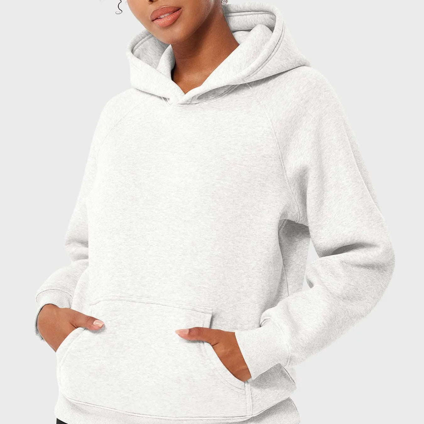 Übergroßer Damen Hoodie mit Raglanärmeln und Kängurutasche – Bequem für Freizeit und Lagenlook, Weicher Stoff, Gerippte Ränder 5