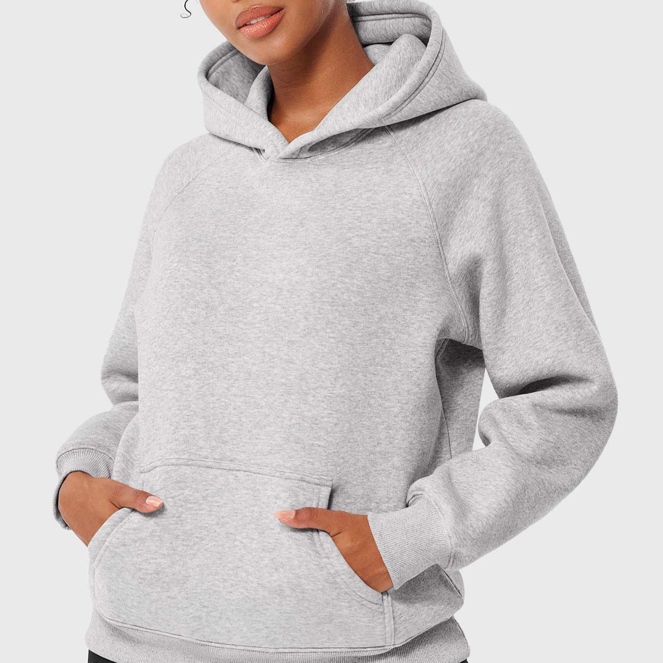 Übergroßer Damen Hoodie mit Raglanärmeln und Kängurutasche – Bequem für Freizeit und Lagenlook, Weicher Stoff, Gerippte Ränder 9