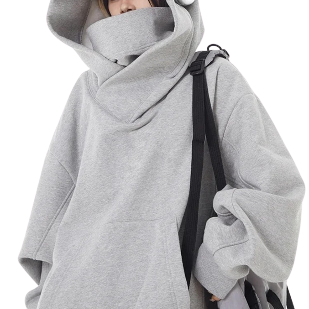 Übergroßes Sweatshirt mit Turtleneck