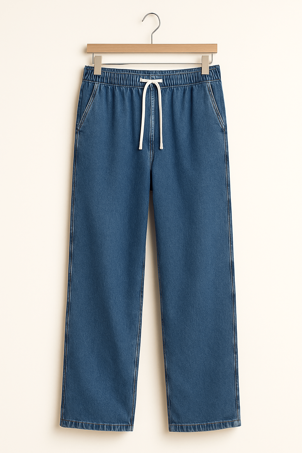 Ultraweite Jeans Damen – Locker geschnittene Hose mit 5 Taschen und Dezenter Washed-Optik für Kreative Streetstyles 5